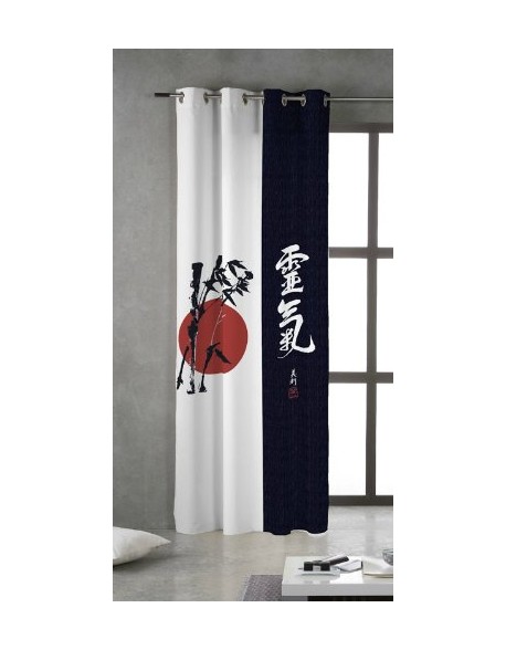 Tsuki Japanese Curtain with eyelets Yakan 100% cotton