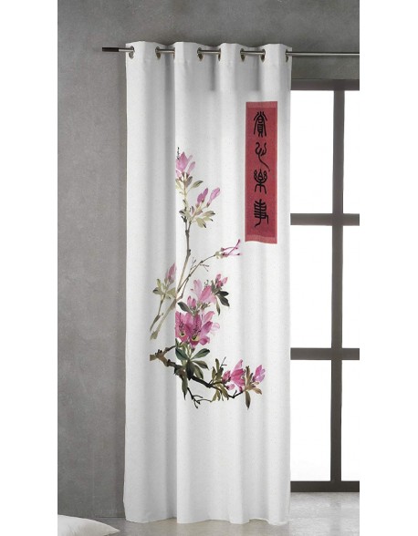 Tsuki Japanese Curtain with eyelets Jinsei 100% cotton