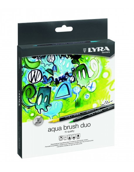 Lyra Aqua Brush DUO 24 Coloured Pens
