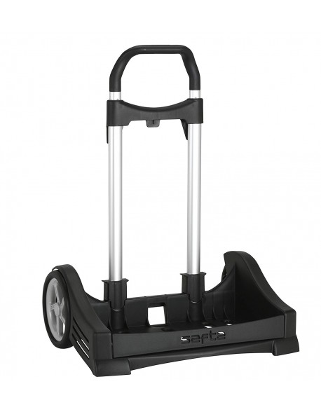 Safta Evolution Backpack Cart with foldable handle, black color