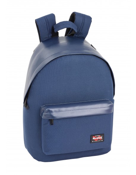 Blackfit8 Navy Blue Laptop Backpack