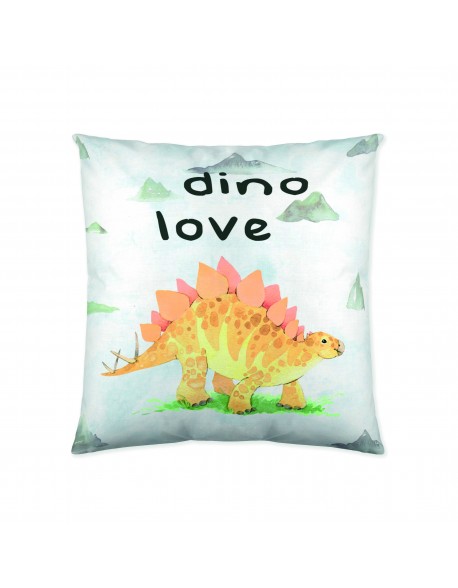 Naturals Reversible Cushion Dinosaure 100% cotton