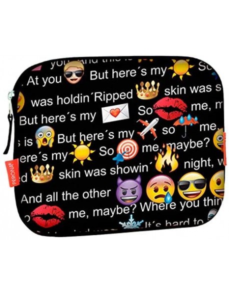 Emoji Tablet Case Cover Sleeve with zip