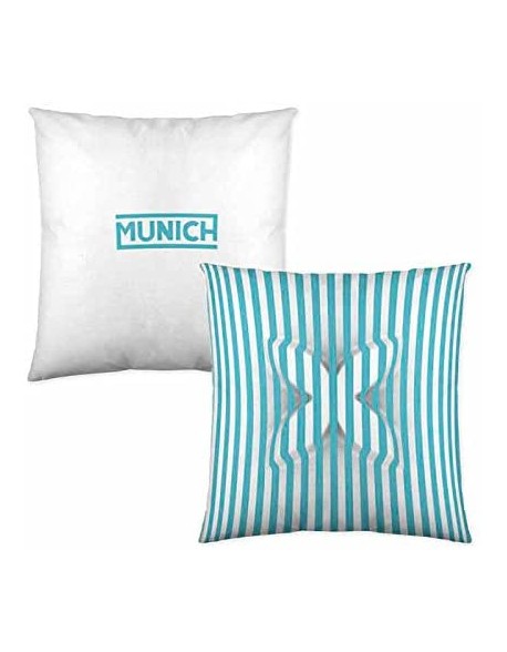 Munich Reversible Cushion Pop Art Turquesa 100% cotton