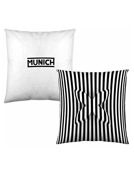 Munich Reversible Cushion Relieve 100% cotton
