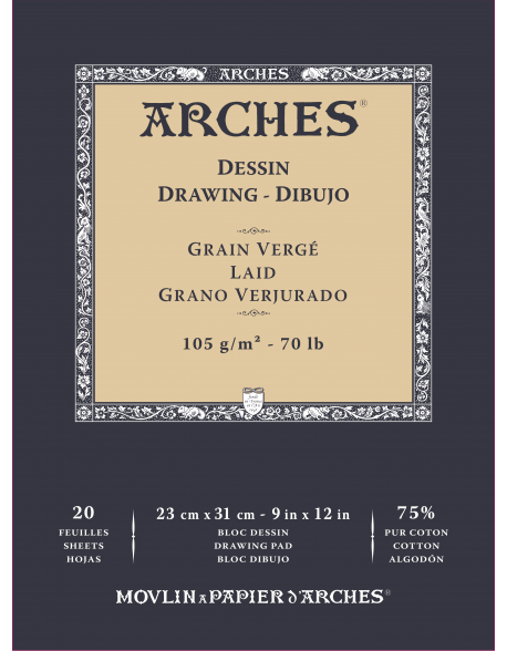 Arches Velin d´Arches 3 Drawing Pads, Cold Pressed, 16 sheets 200 gr