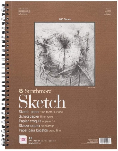 Strathmore Single Side Glued Sketch Album, 100 sheets