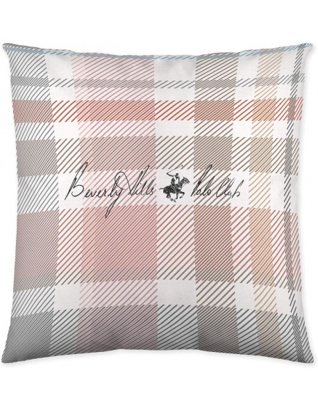 Beverly Hills Polo Club Reversible Cushion Lysa Pink 100% cotton
