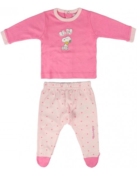 Snoopy Baby Top and Gaiter Velour Set