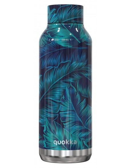 Quokka Solid Deep Jungle - Botella de agua reutilizable térmica
