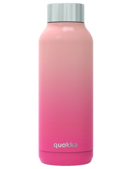Quokka Solid Peach - Botella de agua reutilizable térmica