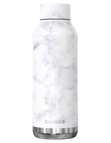 Quokka Solid Marble - Botella de agua reutilizable térmica