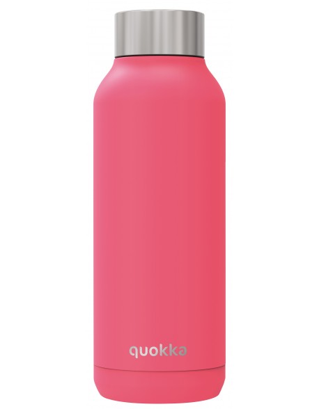 Quokka Solid Brink Pink - Botella de agua reutilizable térmica