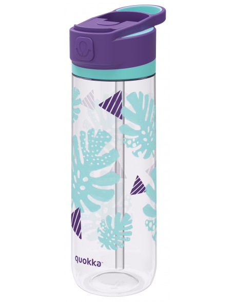 Quokka Quick Sip Tropical - Botella de agua deportiva reutilizable