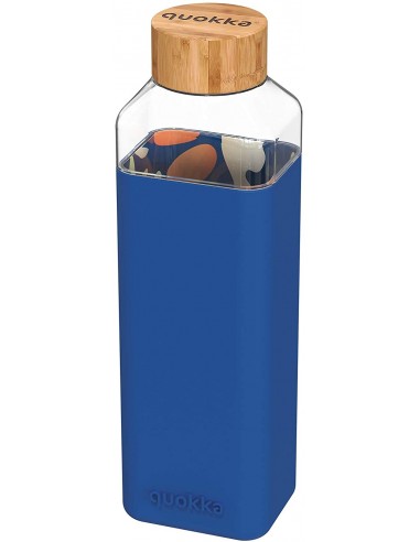 Quokka Storm Inner Abstract Garden Reusable Water Bottle - Glass