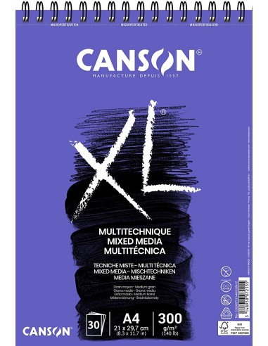 Canson XL Mix-Media, Album espiral, 300g