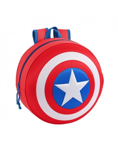 Capitán América 3D round children's backpack
