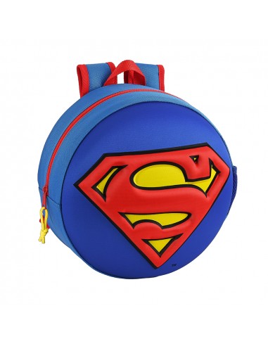 Superman Mochila infantil 3D redonda