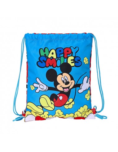 Mickey Mouse Happy Smiles Saco mochila plano cuerdas 26 x 34 cm