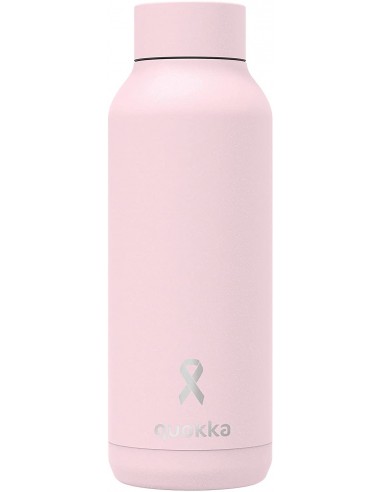 Quokka Solid Quartz Pink Powder Solidaria contra el cáncer de mama - Botella de agua reutilizable térmica