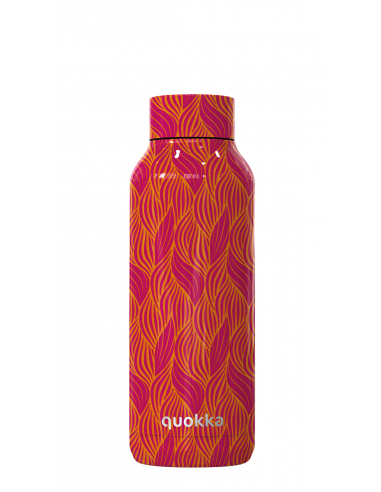 Quokka Solid Orange Bloom - Botella de agua reutilizable térmica
