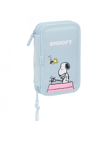 Snoopy Imagine Double pencil case with 28 pieces