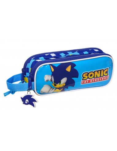 Sonic Speed Estuche portatodo doble 2 cremalleras escolar