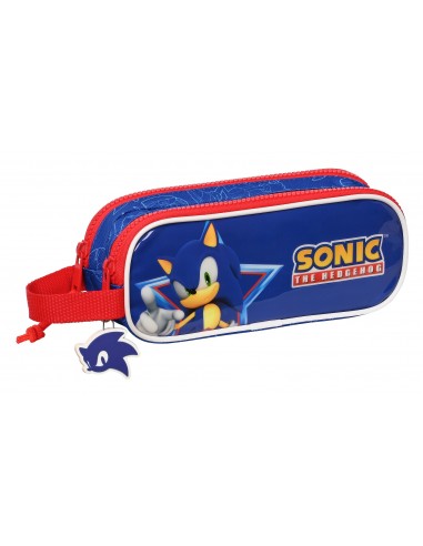 Sonic Let´s Roll Estuche portatodo doble 2 cremalleras escolar