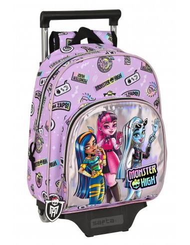 Monster High Best Boos Mochila pequeña con ruedas, carro, trolley