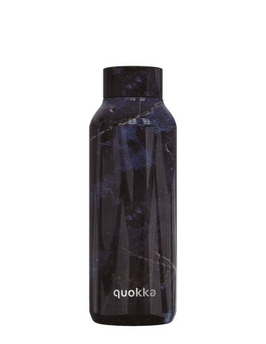 Quokka Black Marble - Botella de agua reutilizable térmica