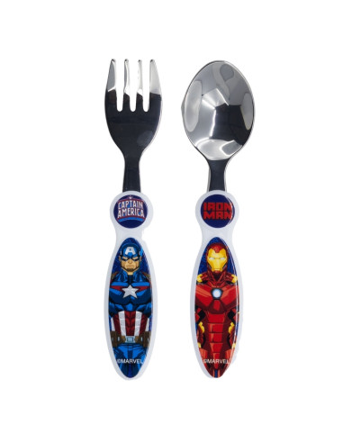 Avengers Invincible Force - Metallic Cutlery (Spoon + Fork)
