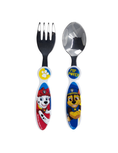 Paw Patrol Pup Power - Metallic Cutlery (Spoon + Fork)