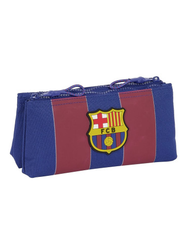 FC Barcelona 1ª Equip. Neceser bolsa de aseo pequeña con 2 cremalleras