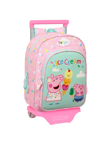 Peppa Pig Ice Cream Small backpack wheels, cart, trolley