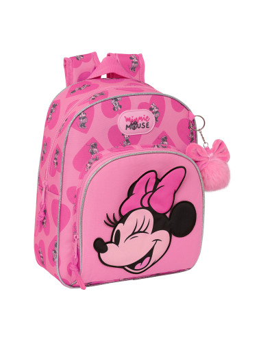 Minnie Mouse Loving Small backpack for girls adaptable to trolley