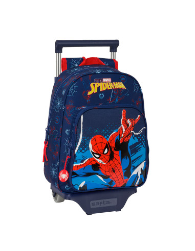 Spiderman Neon Small Rucksack with wheels