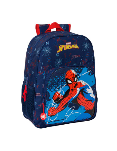 Spiderman Neon Large backpack adaptable to trolley