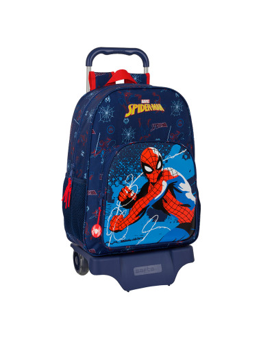 Spiderman Neon Large Rucksack with wheels