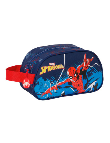 Spiderman Neon Neceser, bolsa de aseo adaptable a carro