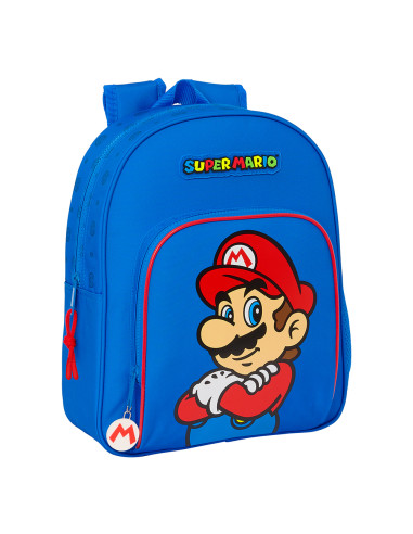 Super Mario Play Small backpack for boys adaptable to trolley
