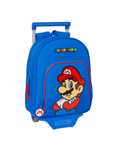 Super Mario Play Small backpack wheels, cart, trolley