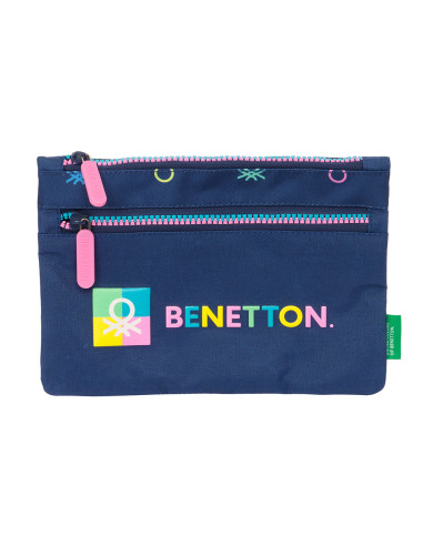 Benetton Cool Big Pencil case 2 zip