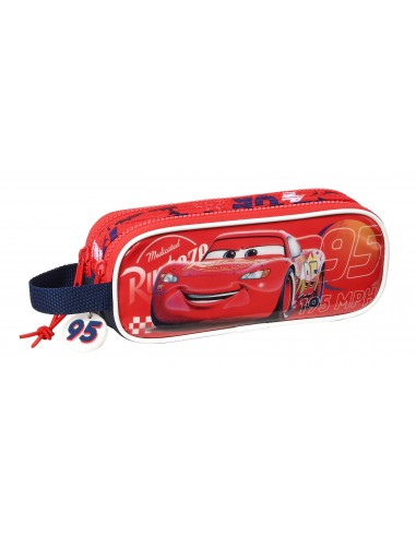 Cars Double Vision double pencil case with 2 zippers